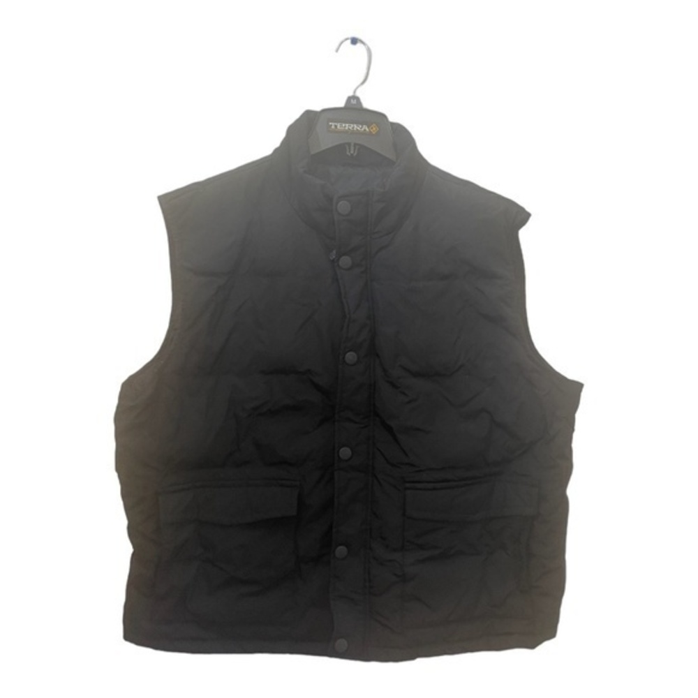 Mountaineer Mens 60% Down Vest Black Winter Gorpcore Hiking Size XL